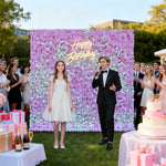 Aliflowers Pink White Colour mixture Rose Wall of flowers ALFWL058 - Ali Flowers