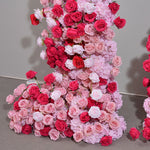  Aliflowers Pink Rose 5D Wedding Background Floor Flower Arrangement ALFKT016