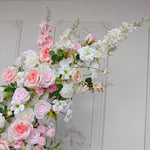 aliflowers pink series wedding flower arrangement event horn arch decoration