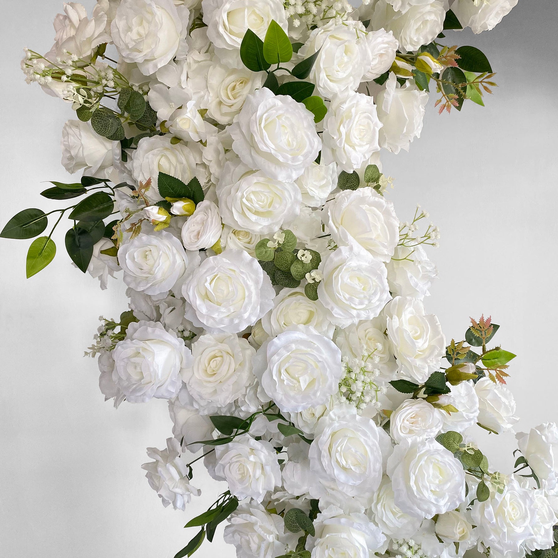 Premium White Heart Flower Arch for Romantic Wedding Decoration