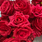 Aliflowers Pure Red Rose Floral Arrangement Heart Arch Stage Flower Stand ALFAH003