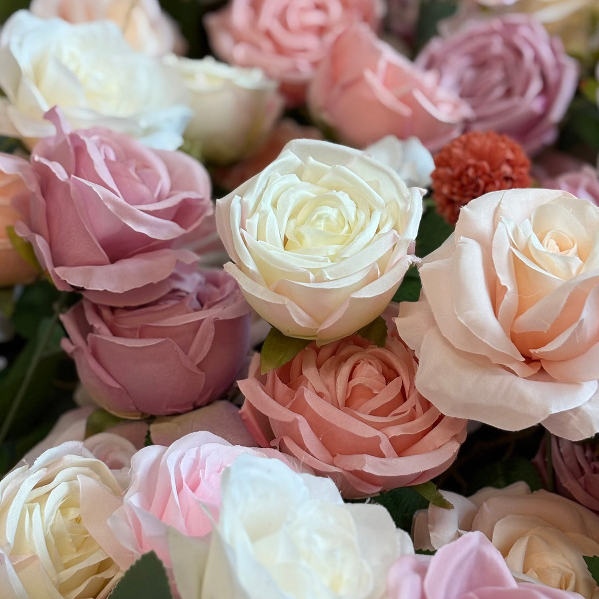 Ali Flowers 5D Silk Rose Flower Panel Backdrop Wedding Stage Decorative Curtain Artificial Flower Wall ALFWL009 - Ali Flowers