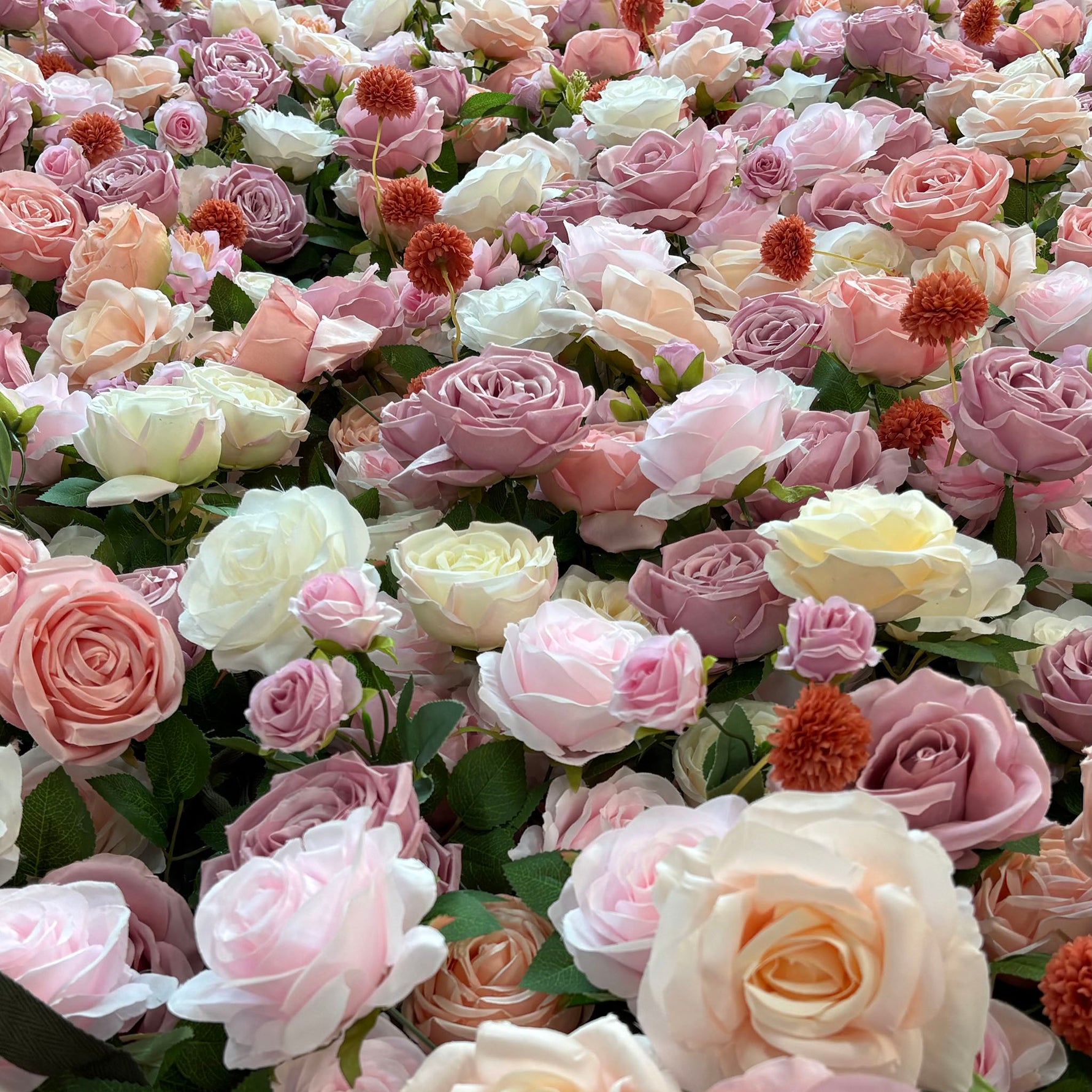 Ali Flowers 5D Silk Rose Flower Panel Backdrop Wedding Stage Decorative Curtain Artificial Flower Wall ALFWL009 - Ali Flowers