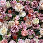 Ali Flowers 5D Silk Rose Flower Panel Backdrop Wedding Stage Decorative Curtain Artificial Flower Wall ALFWL009 - Ali Flowers