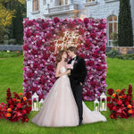 Ali Flowers 5D Luxury Cloth Piaget Eternal Rose Flower Wall For Wedding Party Event Panel ALFWL022 - Ali Flowers