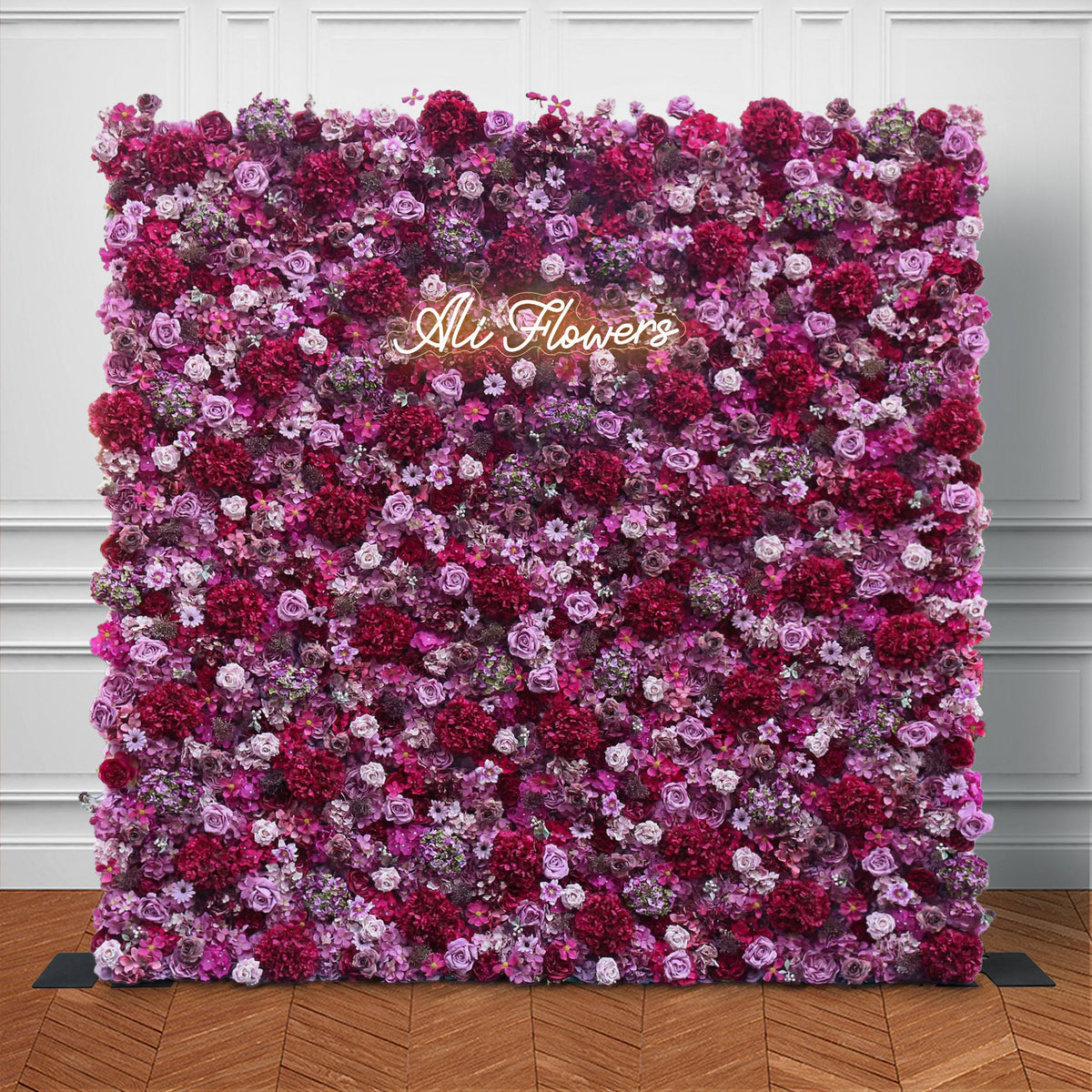 Ali Flowers 5D Luxury Cloth Piaget Eternal Rose Flower Wall For Wedding Party Event Panel ALFWL022 - Ali Flowers