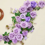 Purple rose wedding accessories flower box