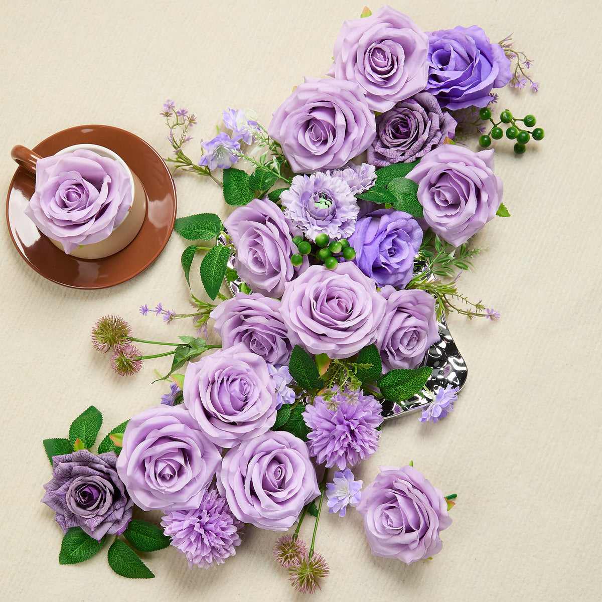 Lavender Rose Wedding Accessories Flower Box 