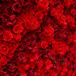 Aliflowers 3D Texture Pure Red Rose Cloth Roll Up Flowers Wall Backdrop ALFWL085 - Ali Flowers