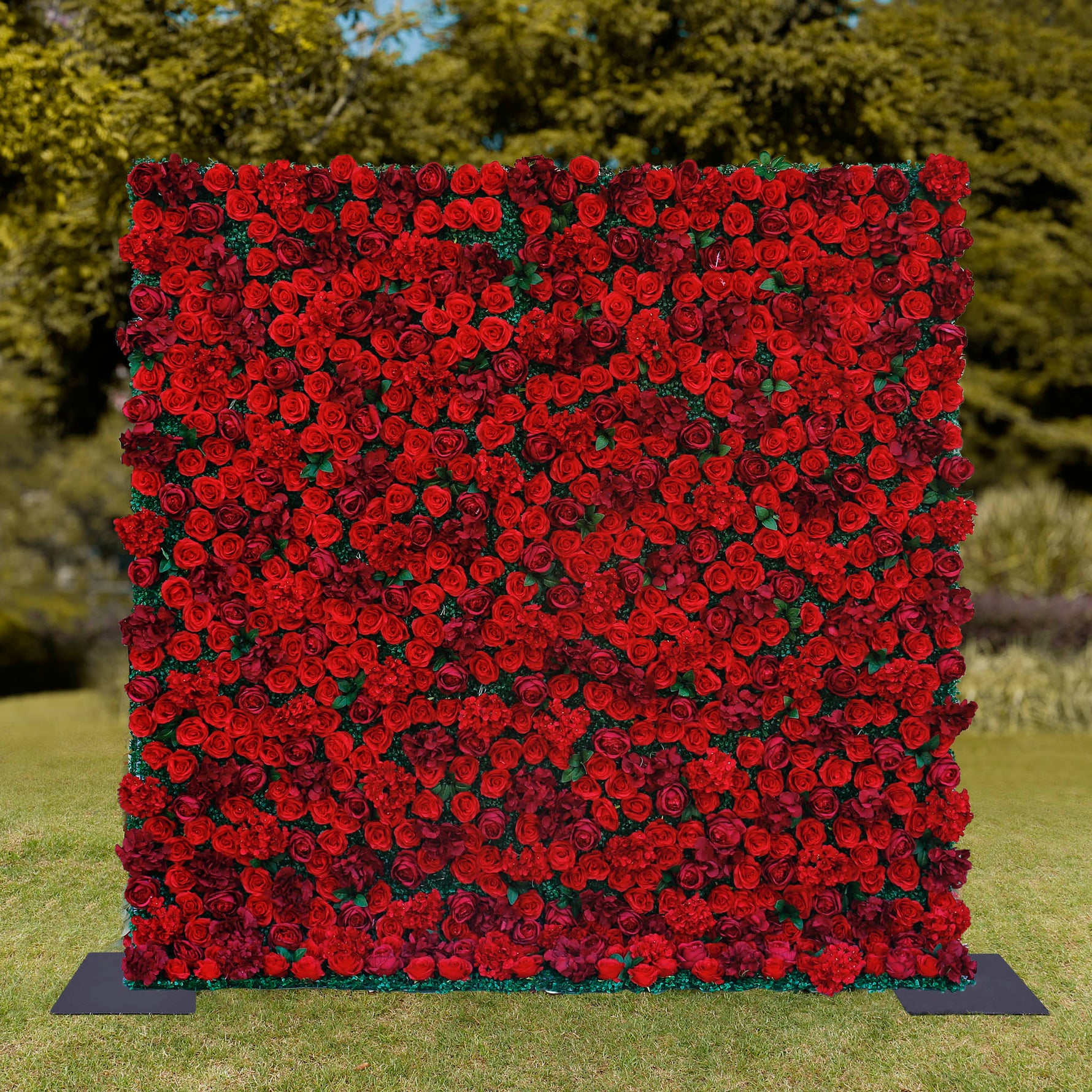 Aliflowers Rose Wall Wedding Backdrop Decor Marriage Props ALFWL064 - Ali Flowers