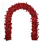 Aliflowers Pure Red Rose Outdoor Wedding Stage Backdrop Flower Stand Floral Arrangment For Arch Frame ALFAD012 - Ali Flowers