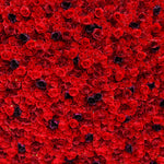 Aliflowers 3D Red Rose with Black Dot Embellish Floral Wall ALFWL080 - Ali Flowers