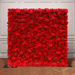 Aliflowers Red Rose with Hydrangea 3D Flower Wall Decor for Display Party Stage Prop ALFWL060 - Ali Flowers