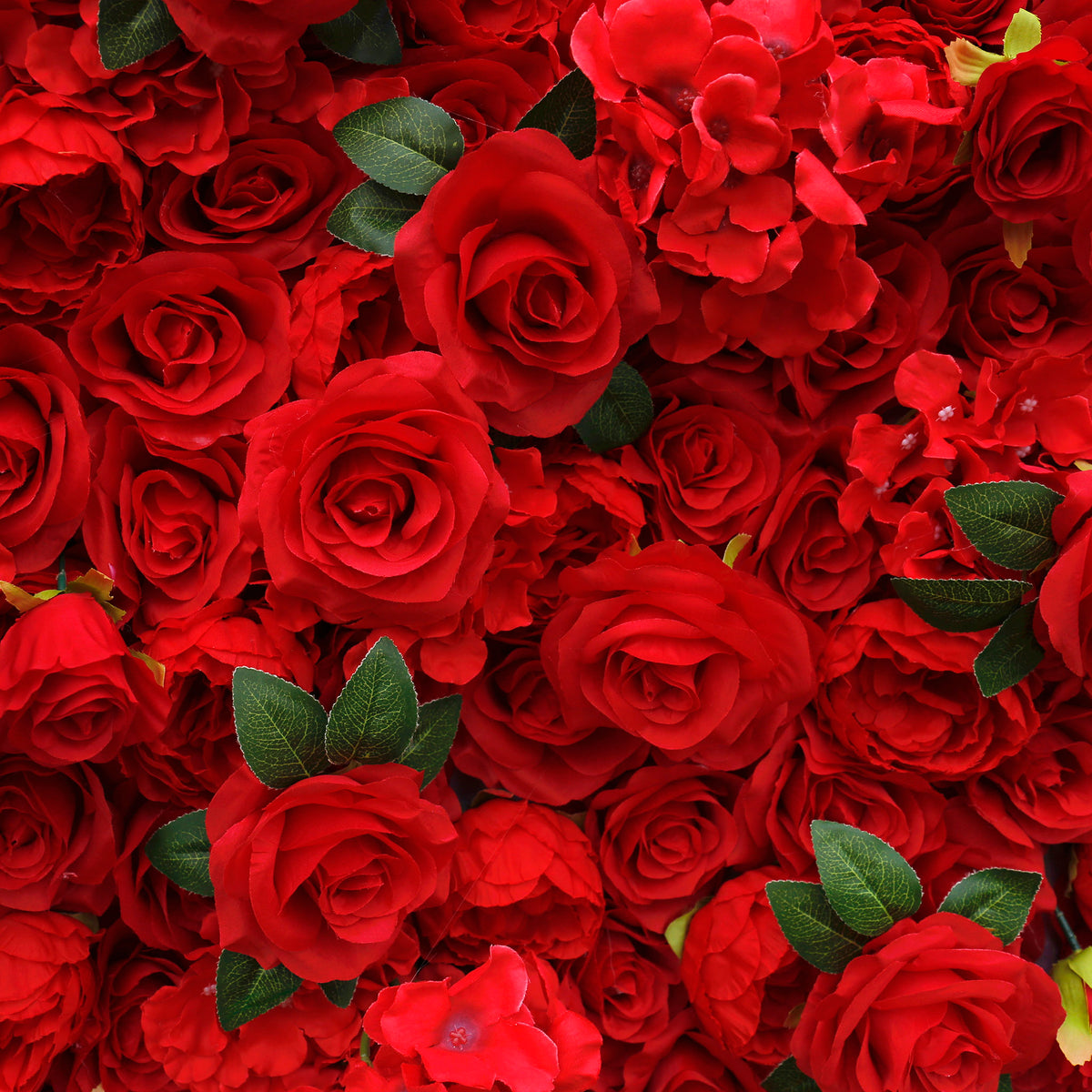 Aliflowers Red Rose with Hydrangea 3D Flower Wall Decor for Display Party Stage Prop ALFWL060 - Ali Flowers