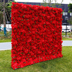 Aliflowers Red Rose with Hydrangea 3D Flower Wall Decor for Display Party Stage Prop ALFWL060 - Ali Flowers