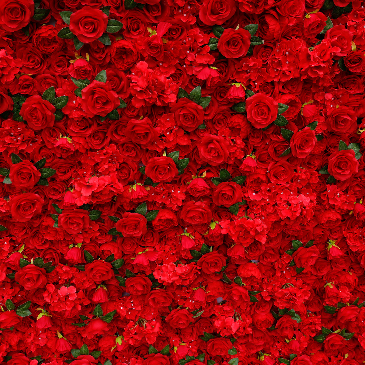 Aliflowers Red Rose with Hydrangea 3D Flower Wall Decor for Display Party Stage Prop ALFWL060 - Ali Flowers