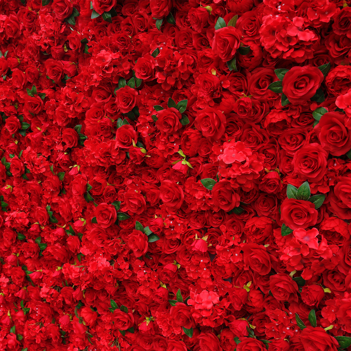 Aliflowers Red Rose with Hydrangea 3D Flower Wall Decor for Display Party Stage Prop ALFWL060 - Ali Flowers