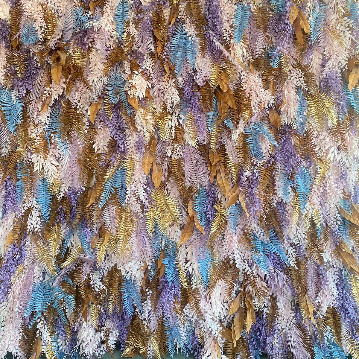 Aliflowers Retro Pampas Grass Flower Wall Outside Backdrop ALFWL123 - Ali Flowers