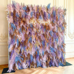 Aliflowers Retro Pampas Grass Flower Wall Outside Backdrop ALFWL123 - Ali Flowers