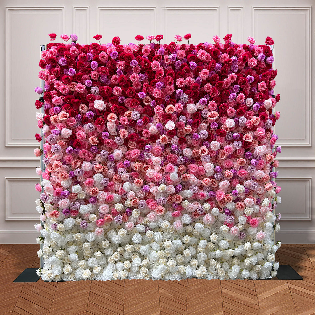 Aliflowers Gradient Rose Flower Wall for Events & Photo Booth Backdrop ALFWL115 - Ali Flowers