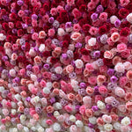 Aliflowers Gradient Rose Flower Wall for Events & Photo Booth Backdrop ALFWL115 - Ali Flowers