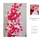 Aliflowers Pink rose 5D wedding background floor flower arrangement ALFKT016