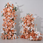 Aliflowers Orange Rose Hydrangea Wedding Background Flower Arrangement Party Arch ALFKT005