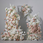 Aliflowers Silk Rose Wedding Background Arch KT Board Decoration Flower Arrangement ALFKT010