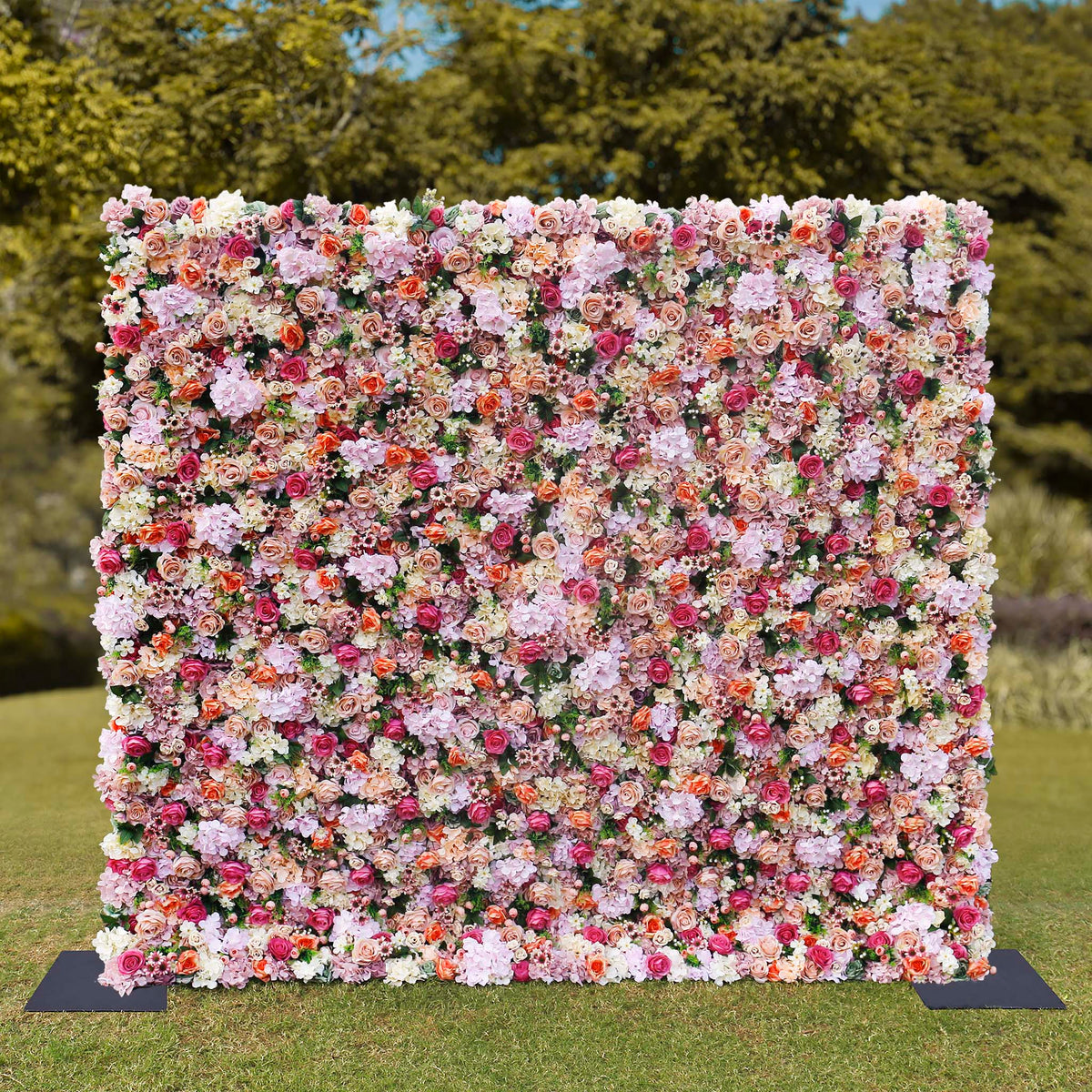 Aliflowers Rustic Style Rose Chrysanthemum Floral Wall ALFWL063 - Ali Flowers