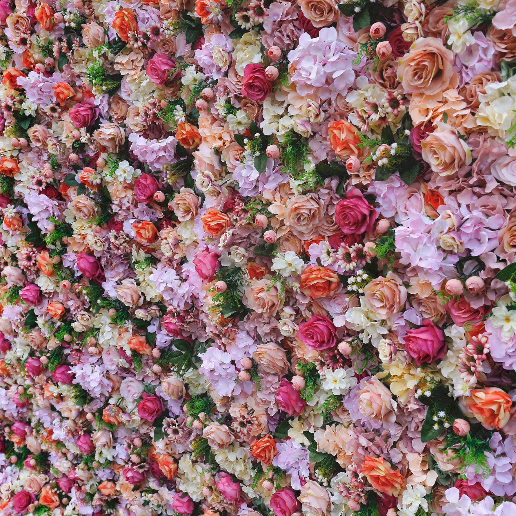 Aliflowers Rustic Style Rose Chrysanthemum Floral Wall ALFWL063 - Ali Flowers