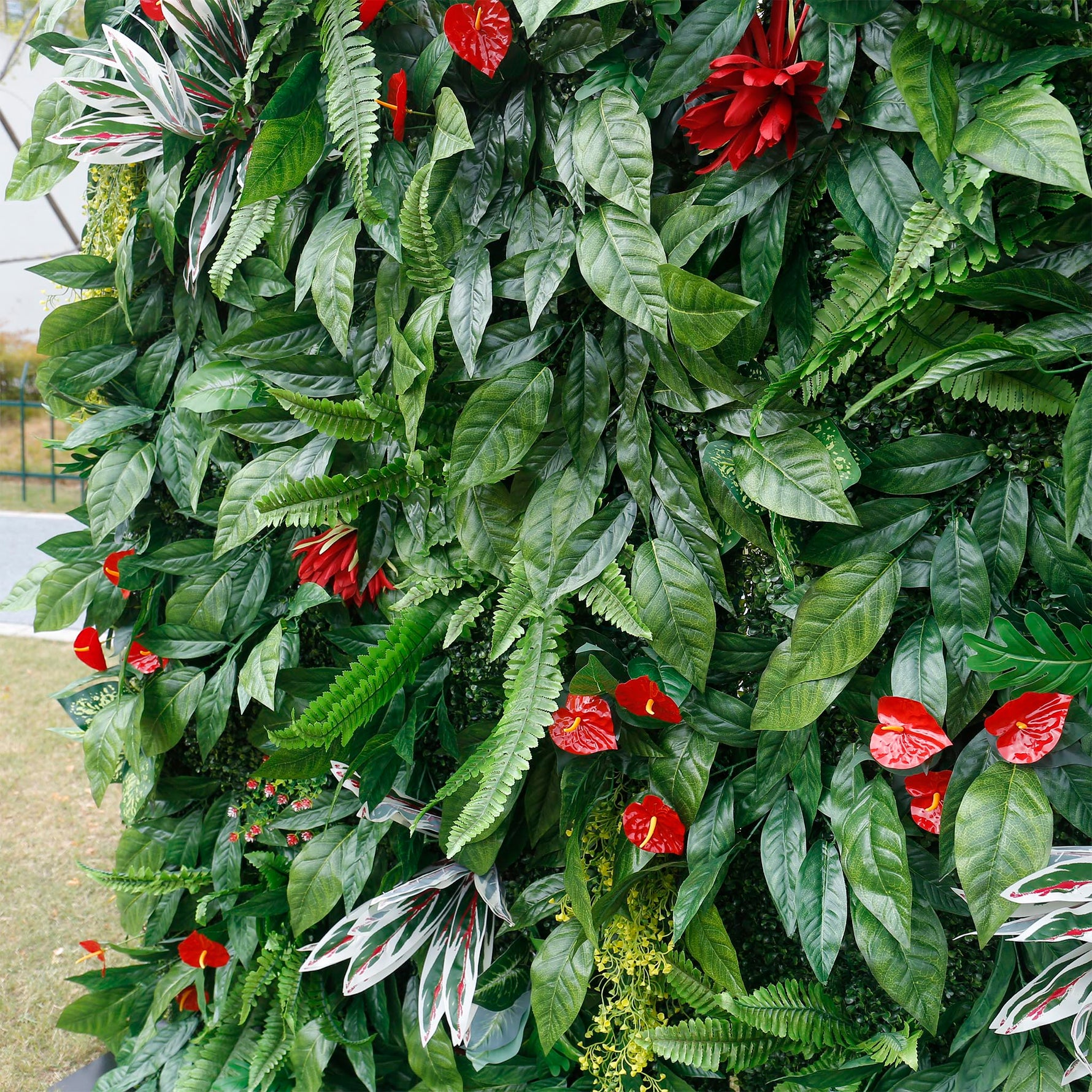 Synthetic Artificial Plant Vertical Garden Decoration Grass Wall Backdrop ALFWL143 - Ali Flowers