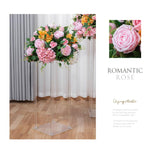 Ali Flowers Pink Handmade Wedding Silk Flower Ball Centerpieces for Table Decor ALFBL003 - Ali Flowers