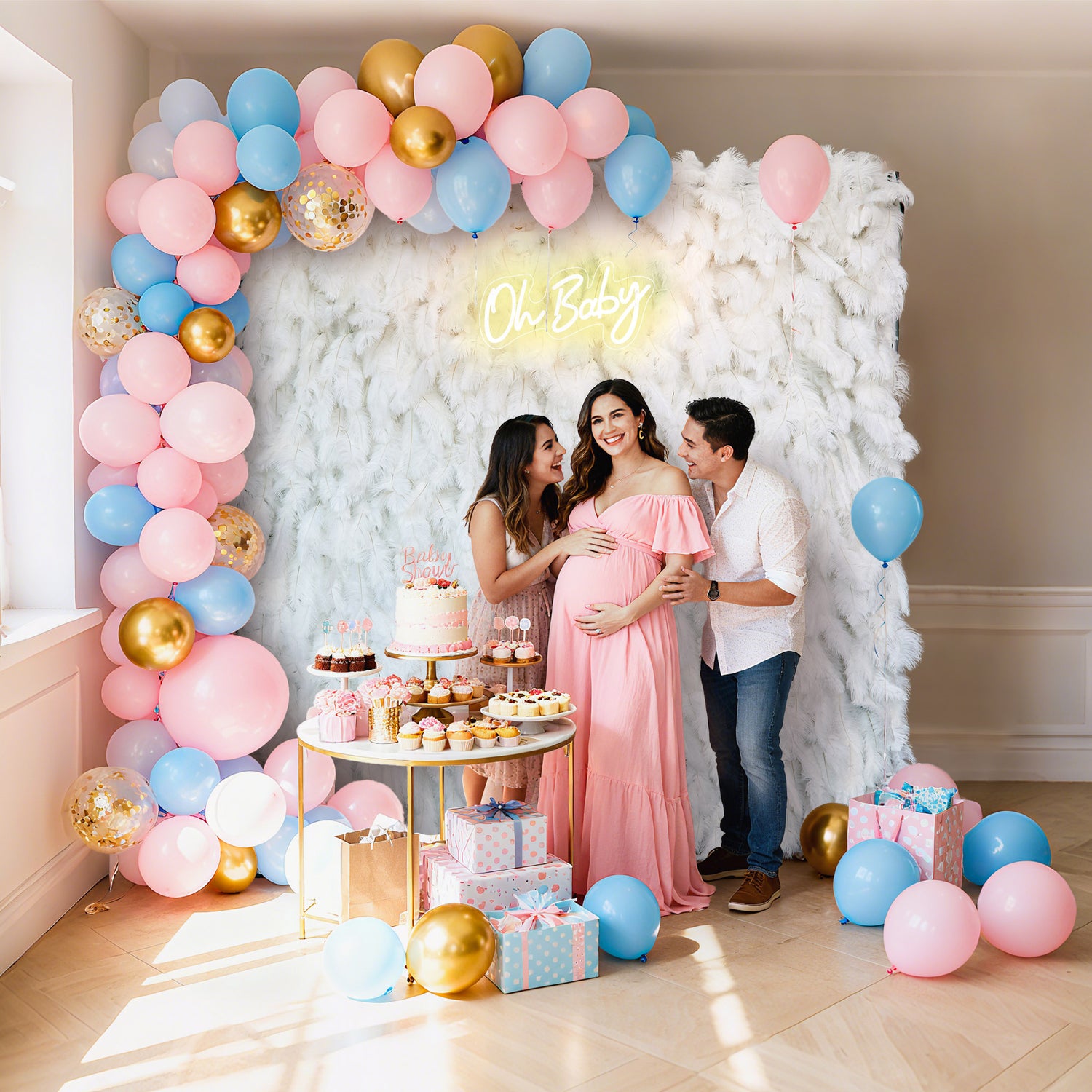 aliflowers-white-feather-wall-backdrop_Wedding-decoration-rol-up-cloth-white-ostrich-feather-wall