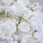 Ali Flowers Pure White Rose Handmade Artificial Flower Ball Centerpieces for Table Decor ALFBL009 - Ali Flowers