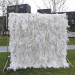 Aliflowers White Mist Handmade Hanging Flower Wall Backdrop Decor ALFWL124 - Ali Flowers