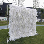 Aliflowers White Mist Handmade Hanging Flower Wall Backdrop Decor ALFWL124 - Ali Flowers