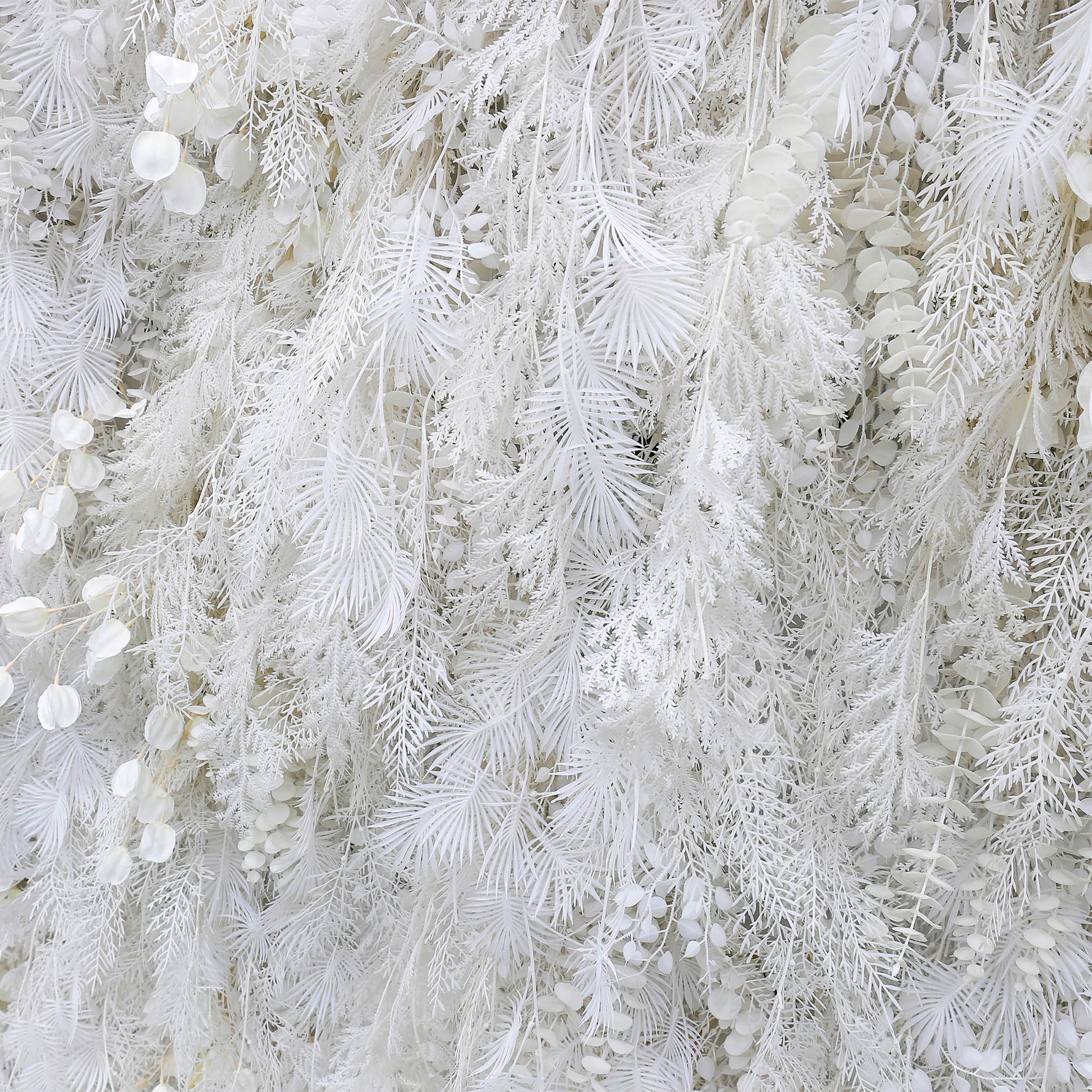 Aliflowers White Mist Handmade Hanging Flower Wall Backdrop Decor ALFWL124 - Ali Flowers