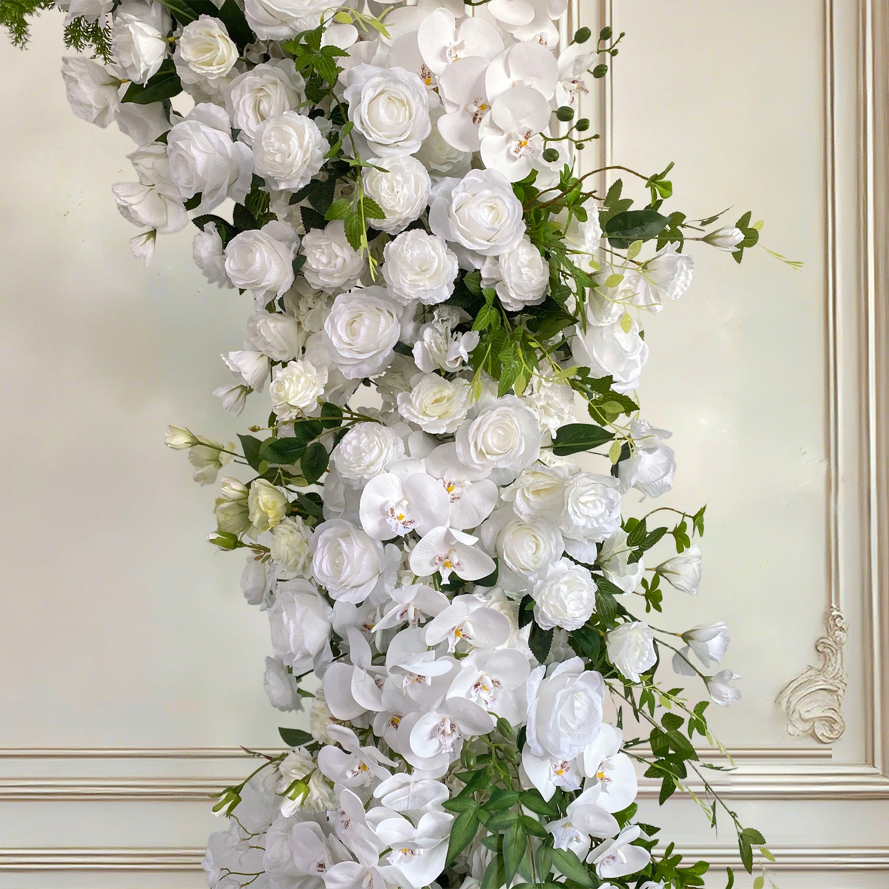 Aliflowers Forest-Themed Series Artificial Nandina wedding backdrop Horn Arch ALFAC005 - Ali Flowers