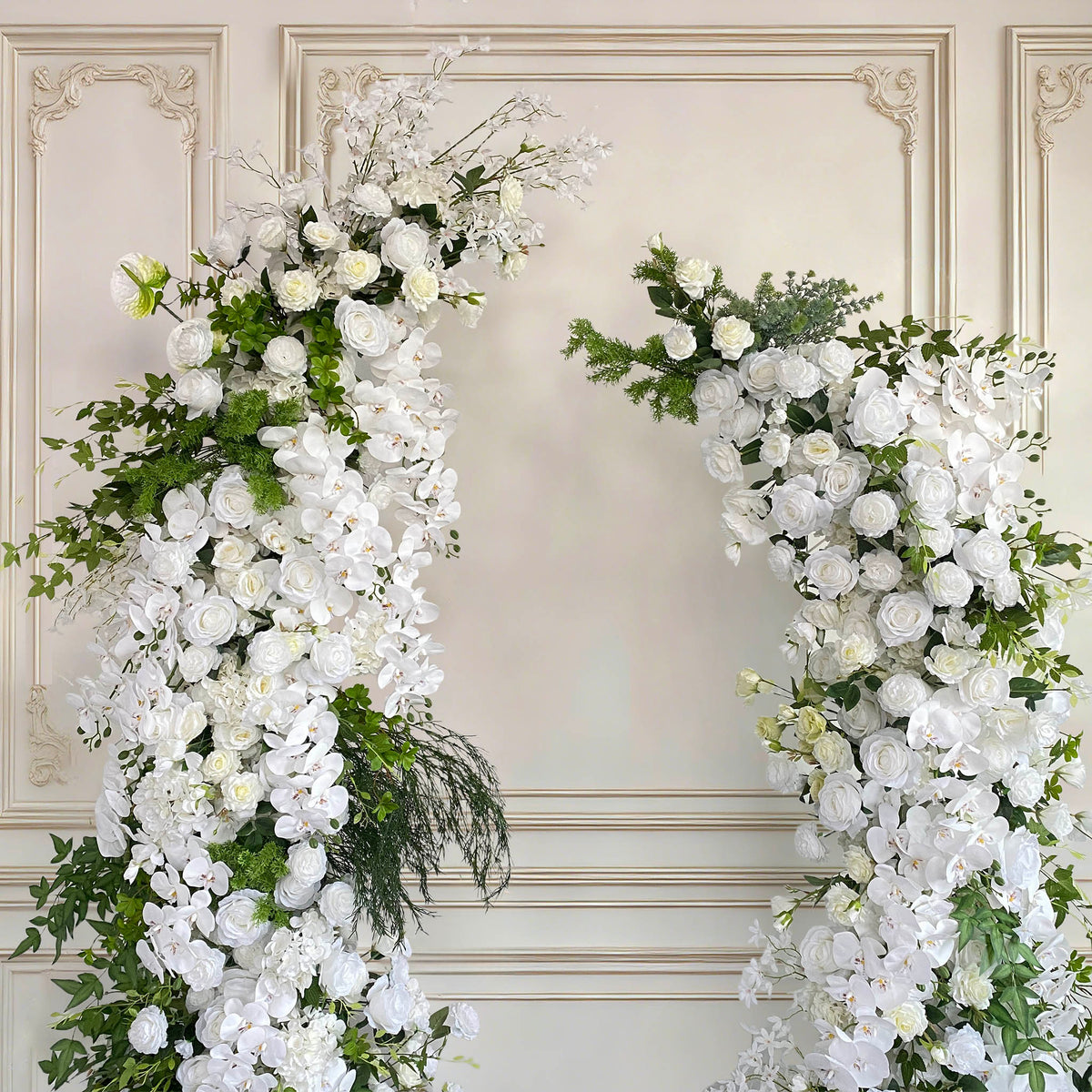 Aliflowers Forest-Themed Series Artificial Nandina wedding backdrop Horn Arch ALFAC005 - Ali Flowers