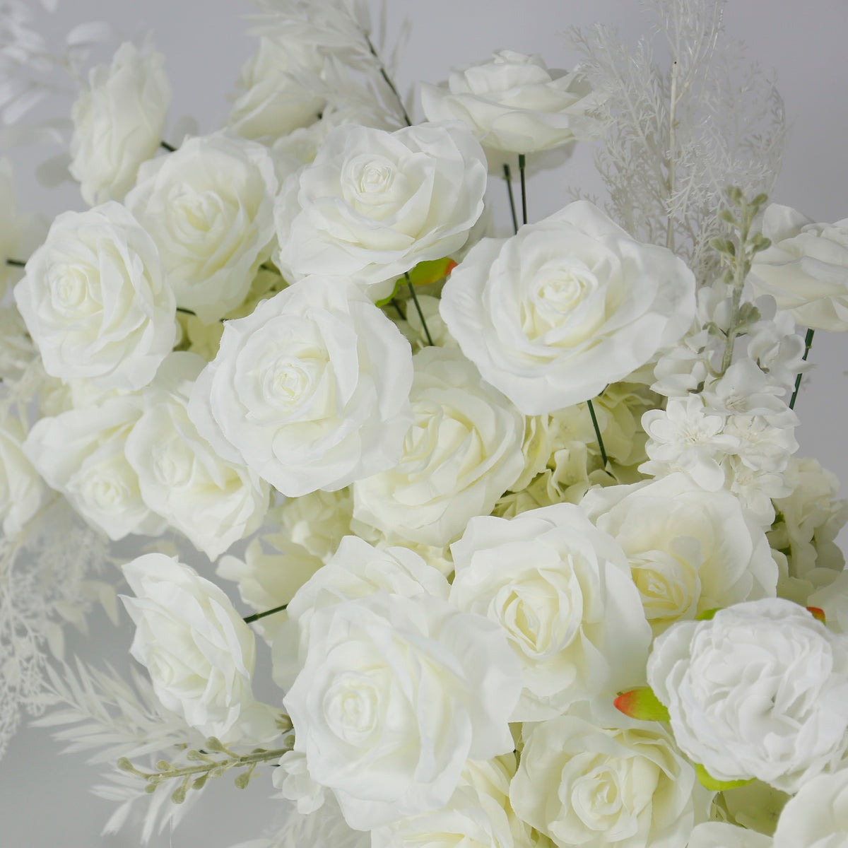 aliflowers-white-rose-artificial-flower-wedding-background-horn-arch-frame