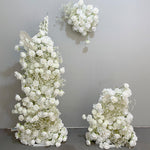 Aliflowers White Rose Baby's Breath Wedding Background Arch KT Board Decoration Flowers ALFKT012