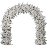 Aliflowers Cream Rose Artificial Floral Arch Arrangement for Wedding ALFAD006 - Ali Flowers