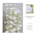 Aliflowers White Rose Orchid Baby's Breath Wedding Flower Arrangement ALFKT008