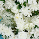 aliflowers-white-series-daisy-rose-with-greenery-floral-arrangement-decor-horn-arch-frame-wedding-backdrop