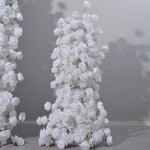 Aliflowers White Set Artificial Flower KT Background Board Suitable For Proposal Party Decoration ALFKT001